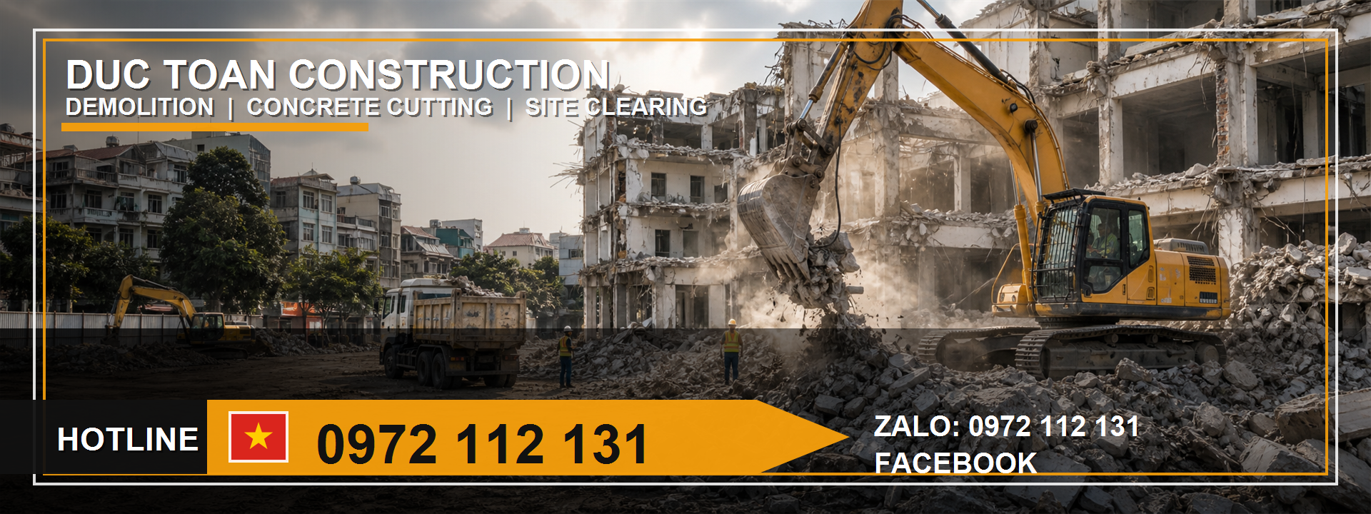 thuê máy xúc gắn búa thủy lực giá rẻ Củ Chi